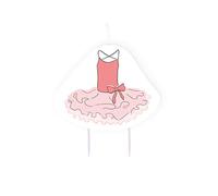 amscan 9903957 Bougie d'anniversaire Little Dancer Rose/Blanc