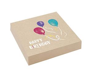 amscan 9904392 Lot de 20 Serviettes My Birthday Party
