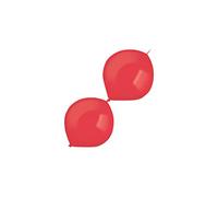 amscan 9905578 Lot de 100 Ballons en Latex reliés Rouge Pomme