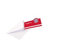 Amscan Cartes d'invitation 9906515 FC Bayern Munich – Lot de 8 pliantes avec enveloppes 13,9 x 8 cm