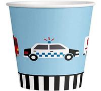 amscan 9906581-66 - On The Road Lot de 8 gobelets en carton pour fête d'anniversaire, multicolore, 250 ml