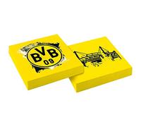 Amscan Serviettes BVB 9908528 - Lot de 20, 33 x 33 cm - Borussia Dortmund