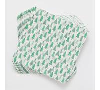 amscan 9908619 - Lot de 16 Serviettes de Table pour fête de Noël, Blanc