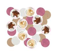 Amscan 9909879 - Confettis Cheval, 14 grammes, décoration à disperser en papier, décoration de table, anniversaire d'enfant, carnaval, fête à thème, 5 x 110 x 155 millimètres