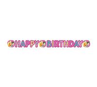 amscan 9911592 - Happy Birthday Guirlande Pretty Pony 180 x 15 cm, décoration à Suspendre, Anniversaire d'enfant, Guirlande de Lettres, bannière, fête à thème
