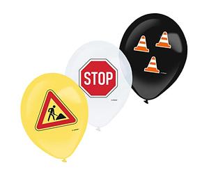 Amscan 9916749 - Ballons en Latex 11" Construction Fête d'anniversaire pour Enfants