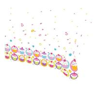 Amscan - 997213 - Nappe Plastifiée Cupcake - 120 x 180 cm