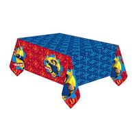 amscan Anime Nappe-Plastique Sam Le Pompier, 9902178, 120 x 180 cm, Rouge