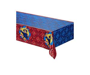 amscan Anime Nappe-Plastique Sam Le Pompier, 9902178, 120 x 180 cm, Rouge