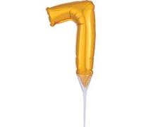 Amscan ballon d'aluminium 7 junior 20,5 x 9,5 cm or Goud