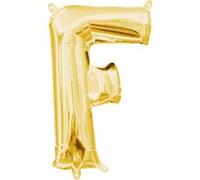 Amscan ballon d'aluminium lettre F 22 x 33 cm or Goud