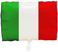 Amscan Ballon en aluminium - Drapeau italien - Décoration et cadeau - Dimensions : 30 x 40 cm - Pour air et hélium - Vert blanc rouge - Italie - Décoration de fête