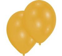 Amscan ballons métalliques 28 cm latex or 10 pièces Goud G