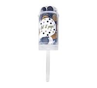 Amscan Bombe de Table Pousser Pop Papier Blanc-Noir-Beige