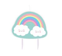 Amscan Bougie Birthday Rainbow & Clou