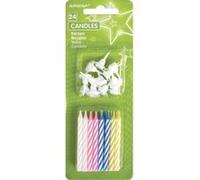 Amscan bougies d'anniversaire 6,3 cm 4-Couleurs 36 pièces Multicolor