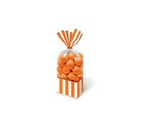 Amscan Candy Buffet Sacs de fête à Rayures Orange