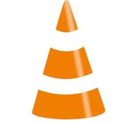 amscan- Cônes de fête on The Road Pylone, 9906589, Orange