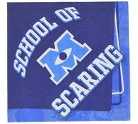 Amscan Disney Monsters University Birthday Party Beverage Napkin (Pack Of 16), Blue, 5.5" x 5.5"