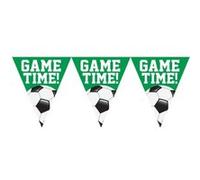 Amscan drapeau ligne de football 365 cm papier vert Groen G