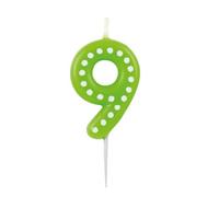 Amscan Europe Gmbh Bougie Chiffre 9 Dots & Stripes