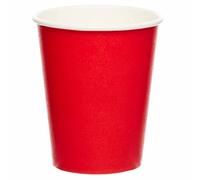 amscan-Gobelets en Carton Rouge, 9915403-203-66, Petit