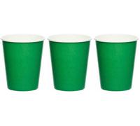 amscan-Gobelets en Carton Vert Houx, 9915403-208-66 (Lot de 3)