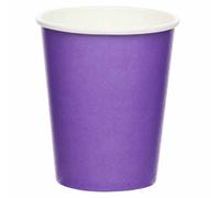 amscan-Gobelets en Carton Violets, 9915403-213-66, Violet