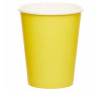 amscan-Gobelets en papier jaune, 9915403-205-66