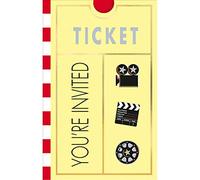 amscan Hollywood G & G Lights! Camera! Action ! Lot de 8 Invitations pliées - Glitz & Glam