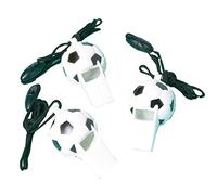 Amscan INT390537 - 12 sifflets Championship Soccer plastique 6,2 x 3,2 cm, cadeau, jouet, Noir