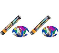Amscan International 9902989 Confetti-Party Popper30 cm Cannon - Multi Couleur Feuille (Lot de 2)
