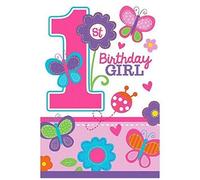 Sweet Birthday Girl Die-Cut Invitations and Envelopes /8