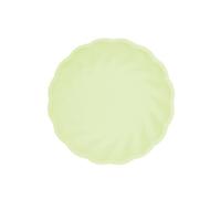 Amscan - Lot de 6 assiettes rondes Vert Decor 18,8 cm, vertes, Vaisselle de fête en matières premières Rapidement renouvelables, pour Les Anniversaires, Les barbecues, Les jubilés, etc.