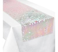 amscan Luminous Sequin Party Table Runner - 13" x 72" | Pink | 1 Pc.