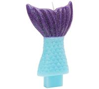 amscan- Mermaid Tail Candles 12.3cm-1 Pc Bougie Queue de sirène 12,3 cm, 11011858, Couleur, 11 cm