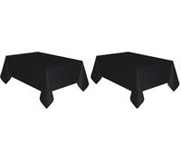 amscan-Nappe en Plastique Noir, 9915405-216 (Lot de 2)