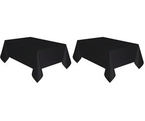 amscan-Nappe en Plastique Noir, 9915405-216 (Lot de 2)