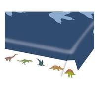 Amscan – Nappe en papier Grands Dinosaures 115 x 175 cm – Bleue