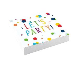 amscan (PKT) Lot de 20 Serviettes d'anniversaire Confettis 25 cm