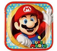 Amscan planches de fête Super Mario 23 x 23 cm 8 pièces Multicolor G