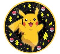 Amscan Pokémon 9917104-66 Lot de 8 assiettes en carton pour fête d'anniversaire d'enfant