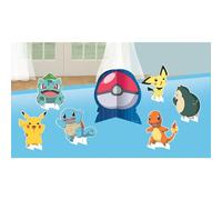 Décorations de table - AMSCAN - 9917124 - Lot de 7 - Sous licence officielle Pokémon - Multicolore