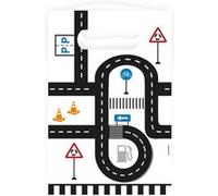 Amscan sacs de distribution du papier blanc On the Road 8 pièces Wit G