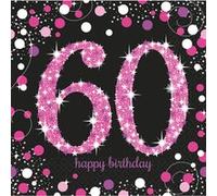 Serviettes Sparkling #60 Pink 33x33cm/16pcs.