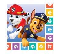 amscan- Serviettes de Table Paw Patrol, 9914237, Multicolore