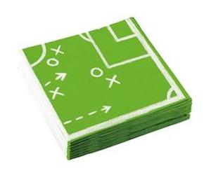 Amscan serviettes de table terrain de football 20 pièces Groen, Vert G