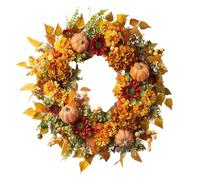 AMSLSIU Bienvenue à l'automne avec Une Couronne de Porte colorée adaptée au Festival de la Couronne de Porte d'automne pour la de Thanksgiving Couronnes de