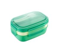 AMSLSIU Boîte à lunch à 3 compartiments, sans bisphénol A, facile nettoyer, compartimentée et séparable au Pour micro-ondes, idéale pour les employés, Vert jaune