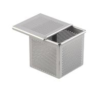 AMSLSIU Moule à mini-pain Pullman haute performance avec couvercle, plaque de cuisson rectangulaire perforée pour pâte feuilletée, ustensiles de cuisson, 7x7x7cm